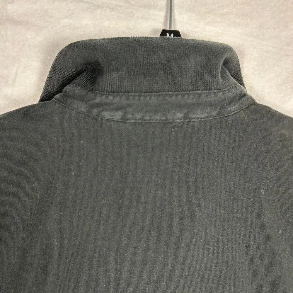 The North Face Men’s Pique Polo Shirt, Solid Black, Embroidered Logo, Size Large